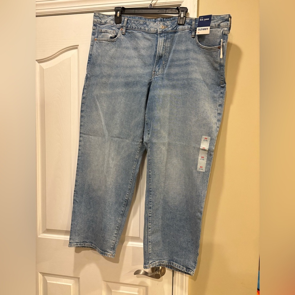 Old Navy Blue Low Rise O. G. Loose Jeans
